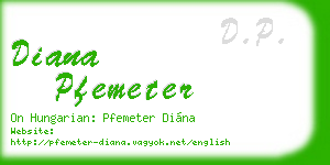 diana pfemeter business card